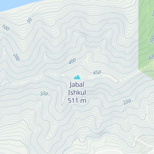 Map of Jabal Ishkul