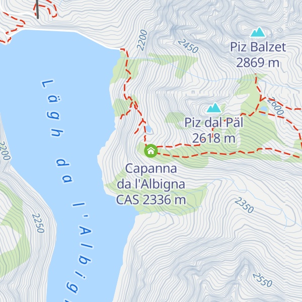 Map of Capanna da l'Albigna CAS