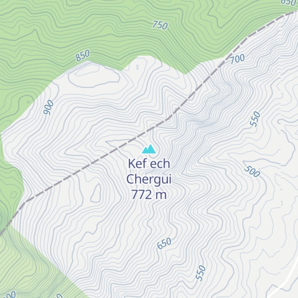 Map of Kef ech Chergui