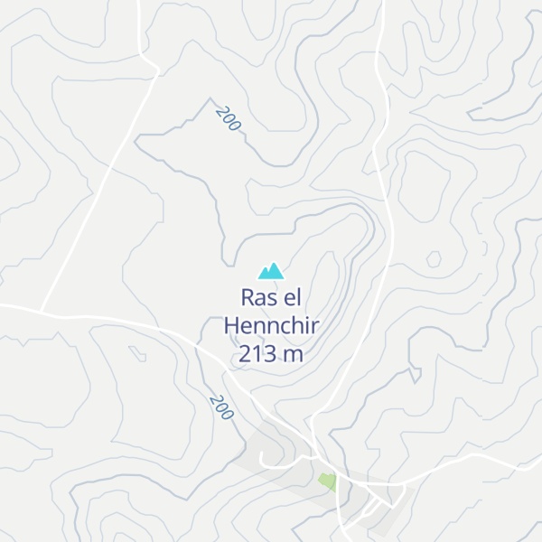 Map of Ras el Hennchir