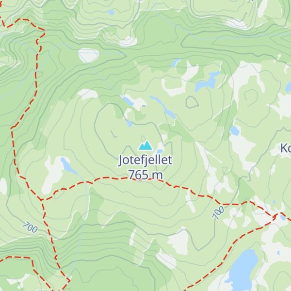 Map of Jotefjellet