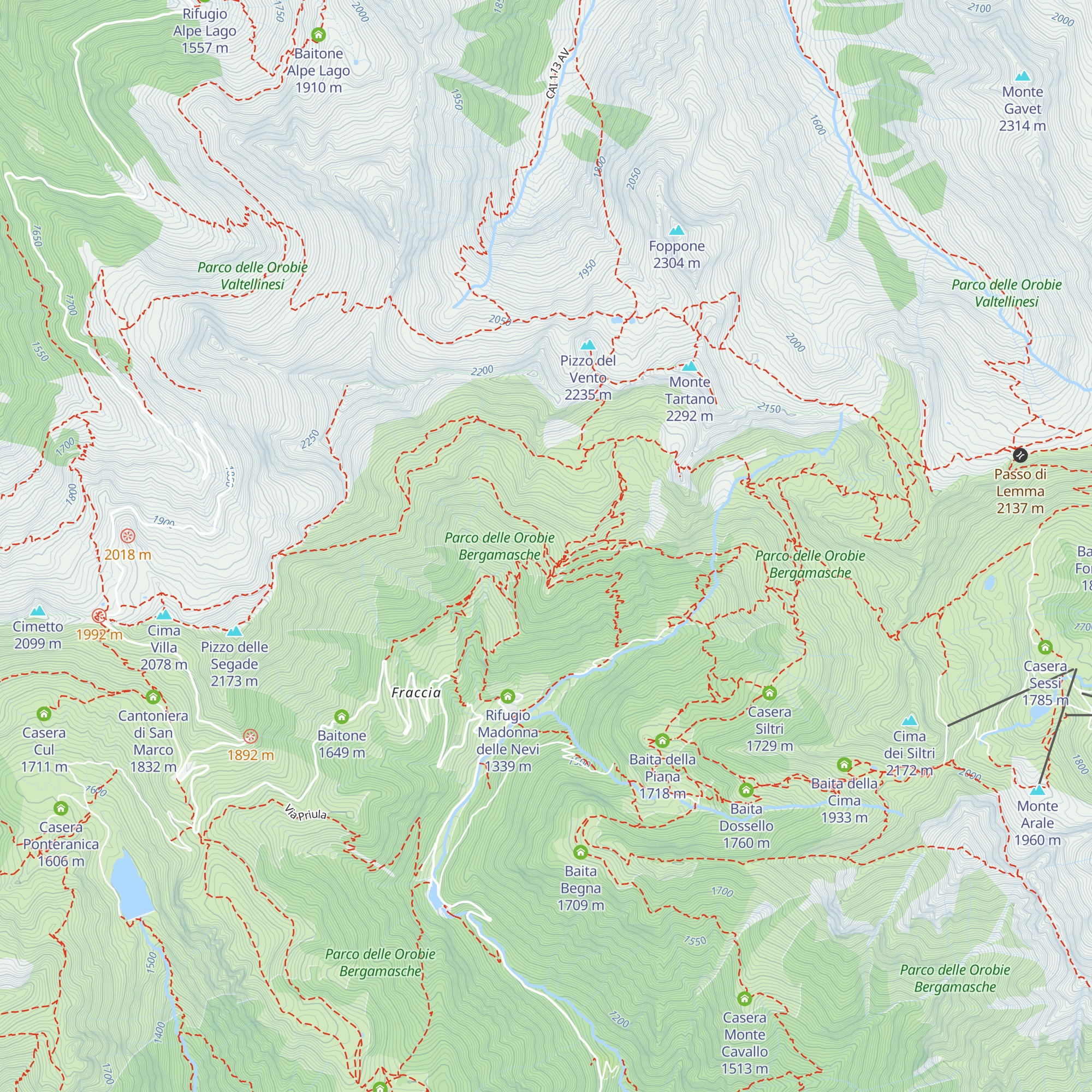Casere Azzaredo map