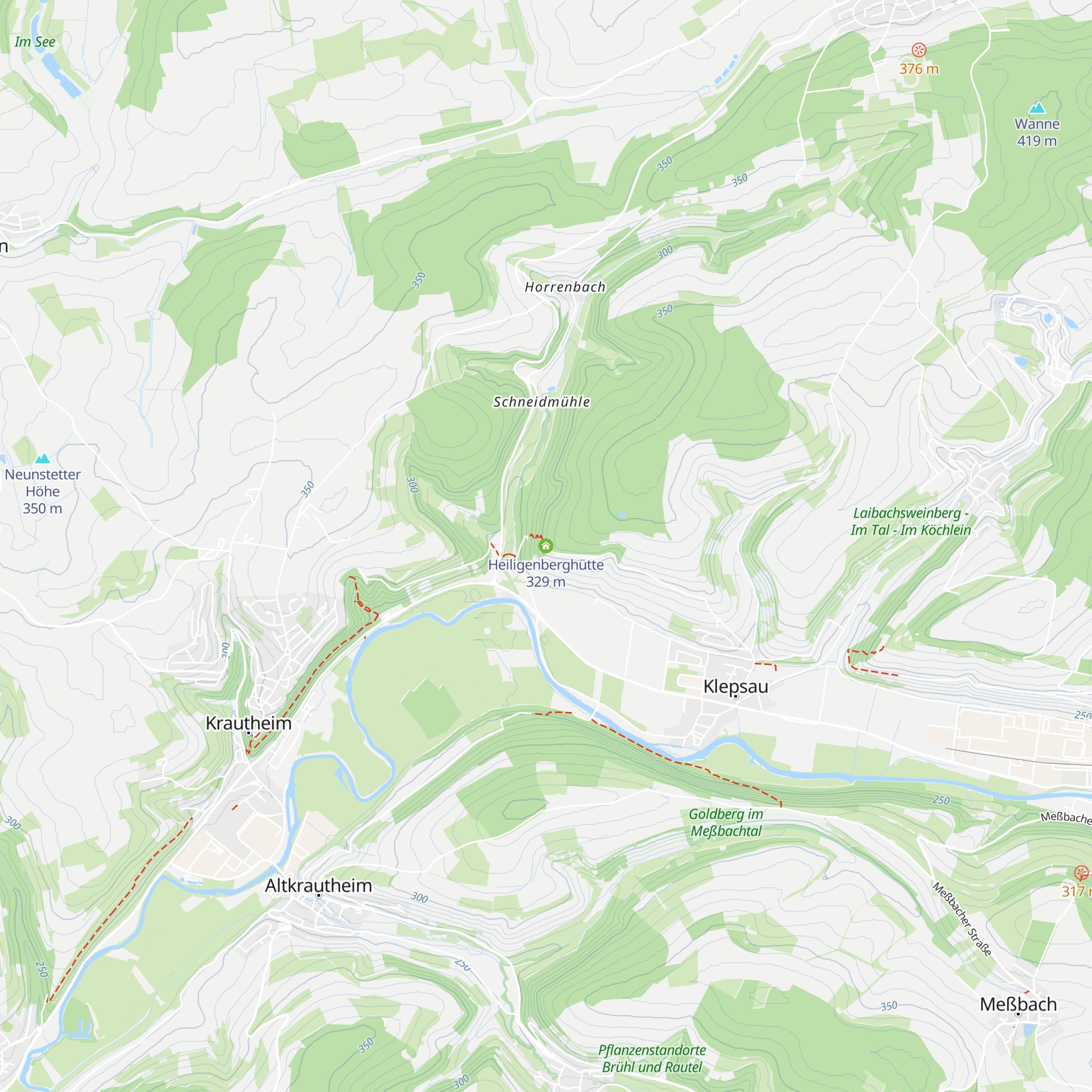 Heiligenberghütte map