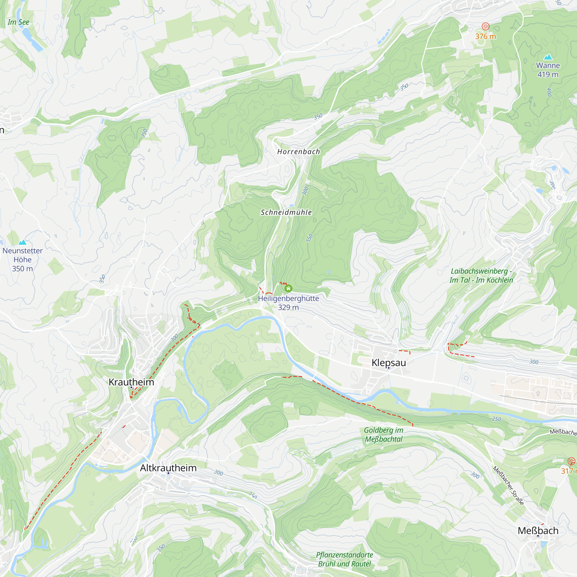 Heiligenberghütte map