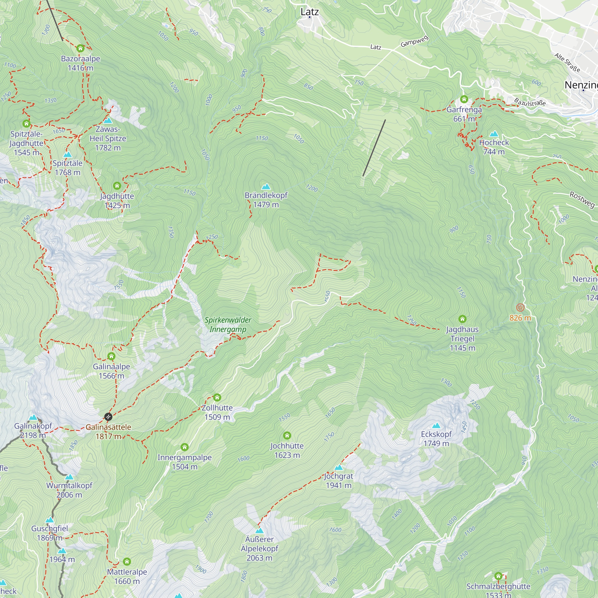 Berghaus Mattajoch map