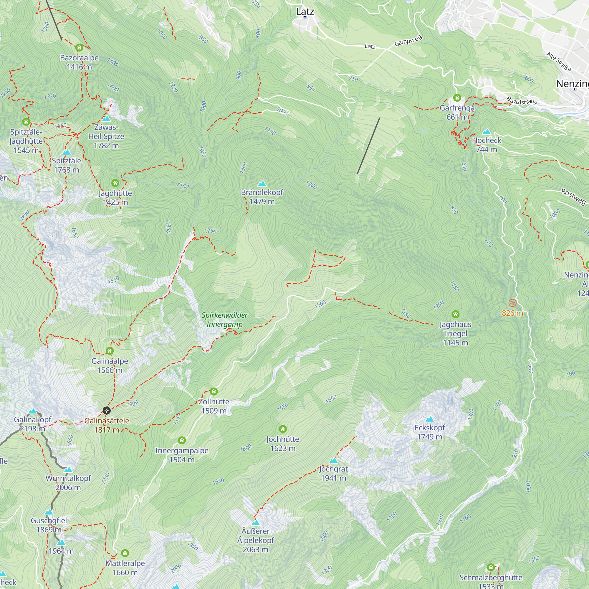 Berghaus Mattajoch map