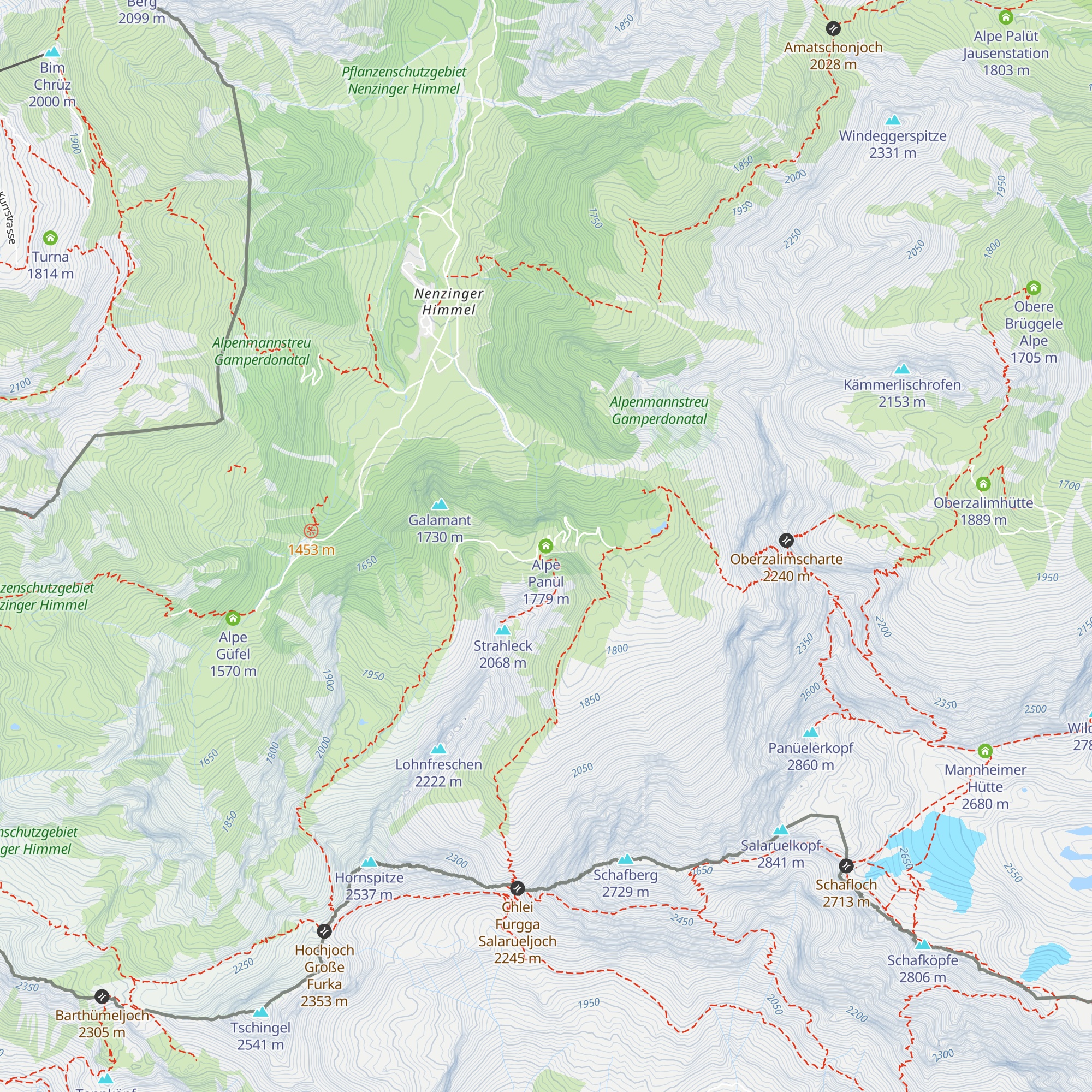 Alpe Panül map