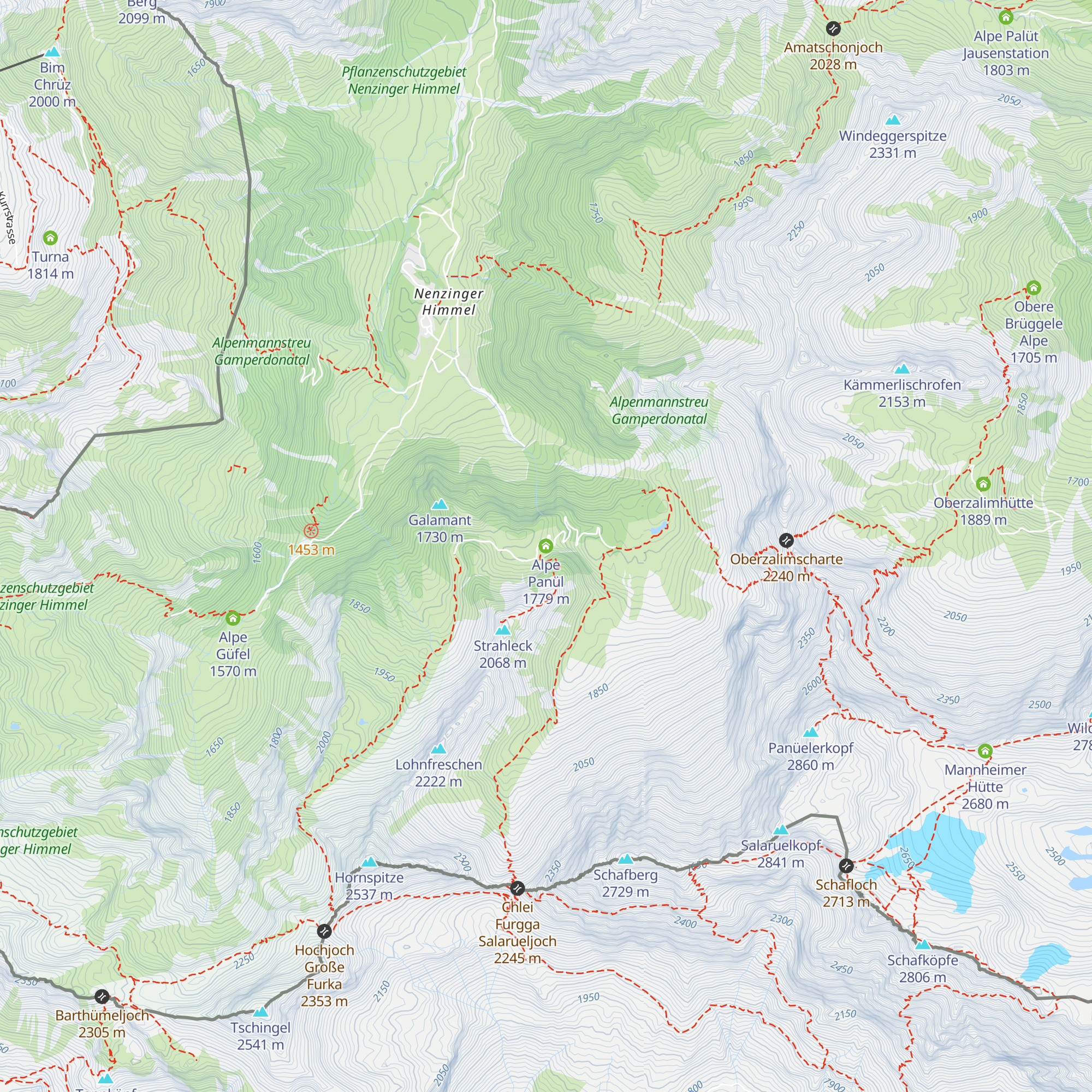 Alpe Panül map