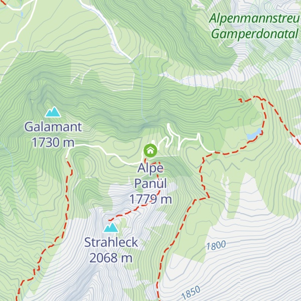 Map of Alpe Panül