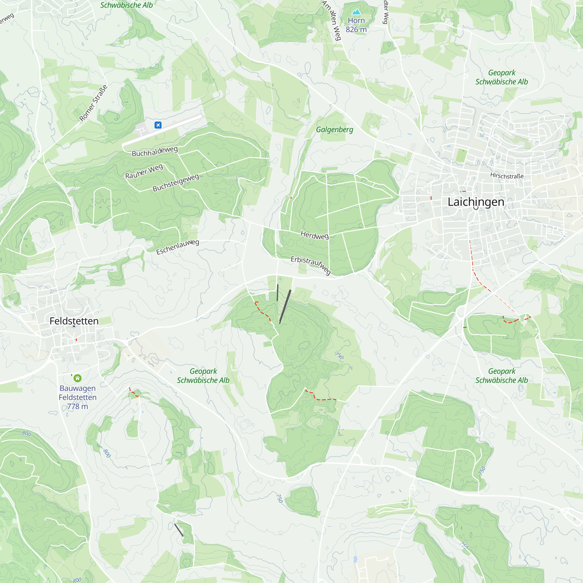 Skihütte Laichingen map