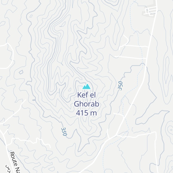 Map of Kef el Ghorab