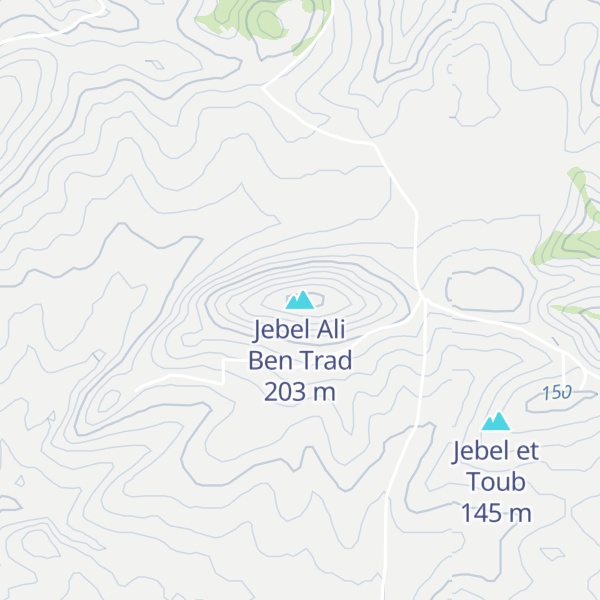 Map of Jebel Ali Ben Trad