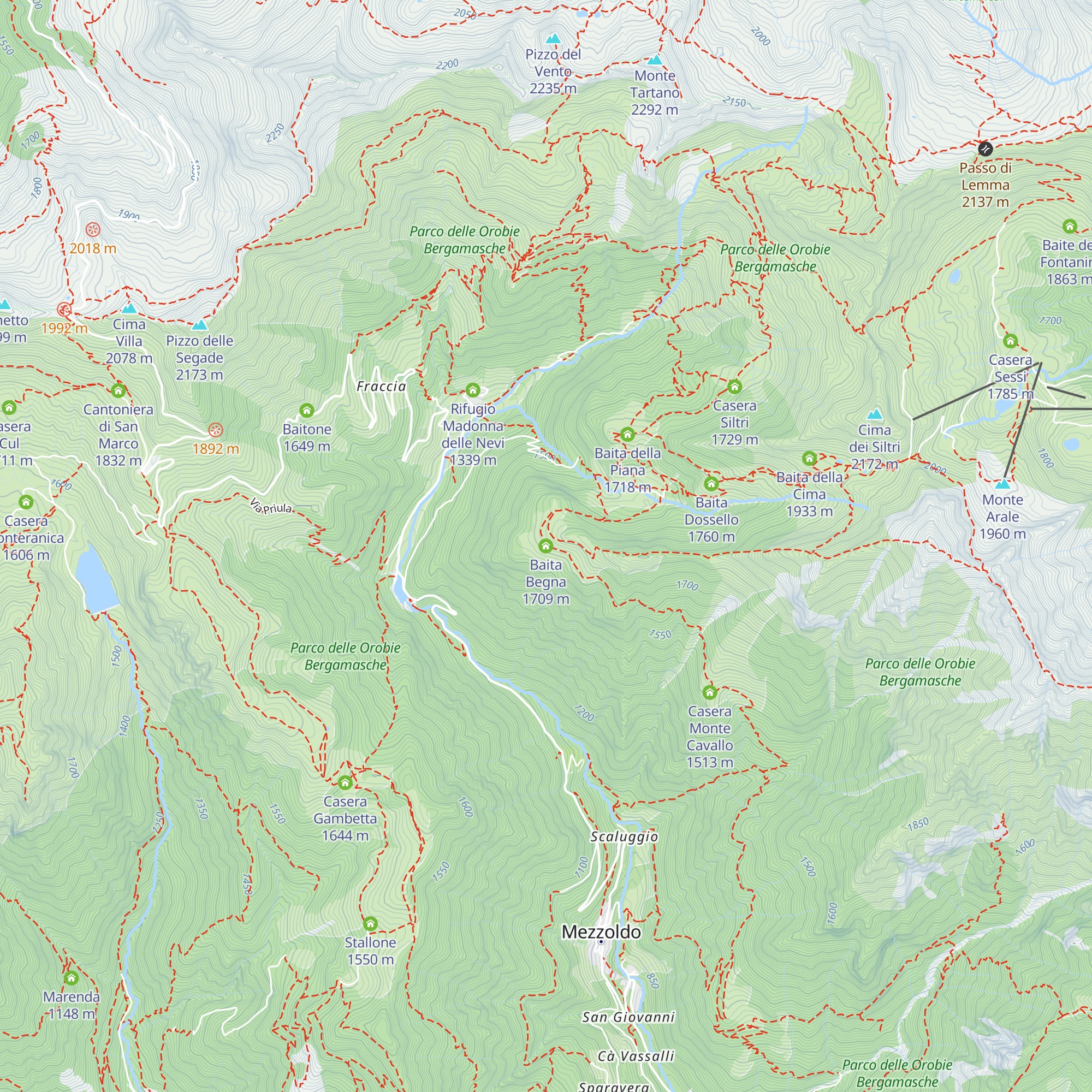 Baita Begna map