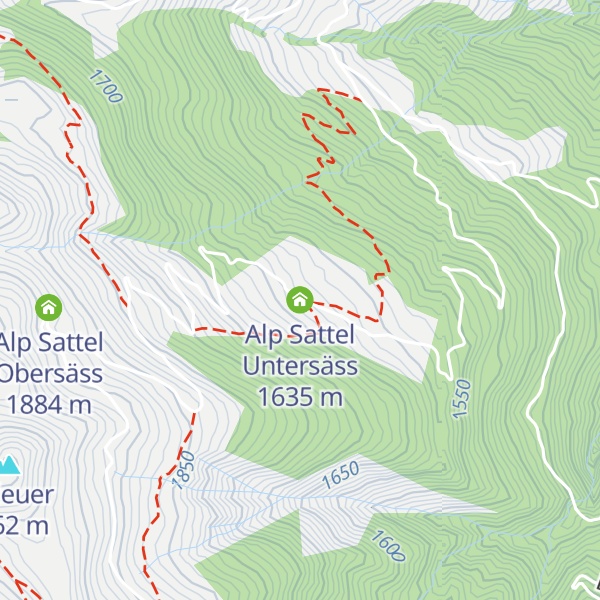Map of Alp Sattel Untersäss