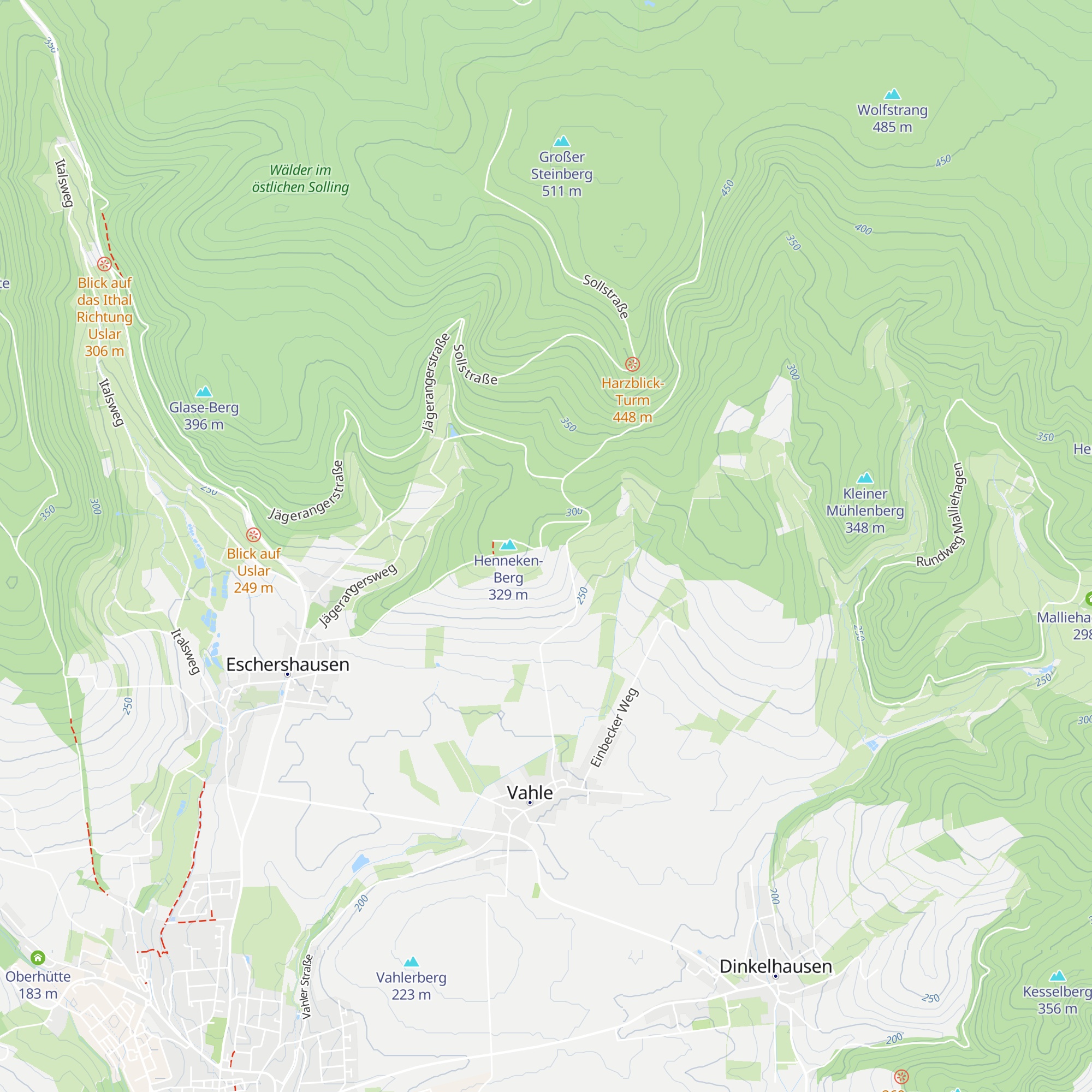 Grillhütte Vahle map