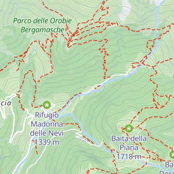 Map of Piede d'Azzaredo