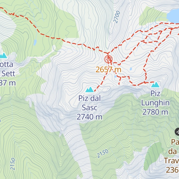 Map of Piz dal Sasc