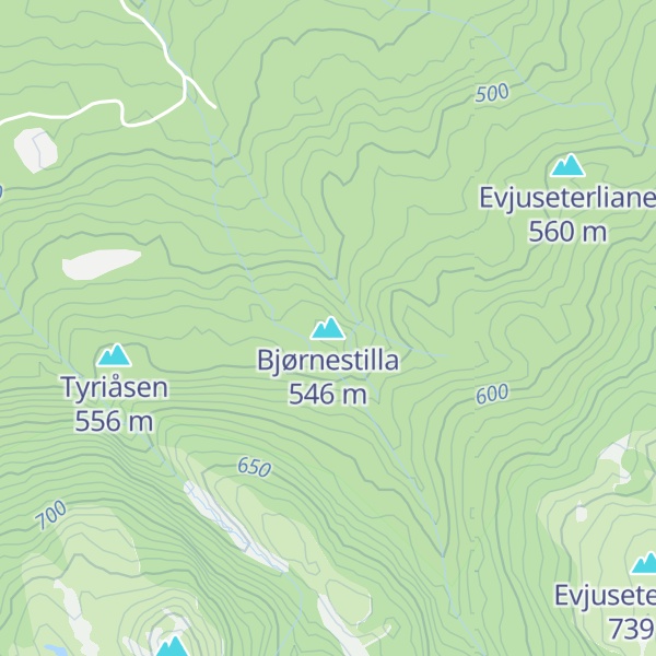 Map of Bjørnestilla