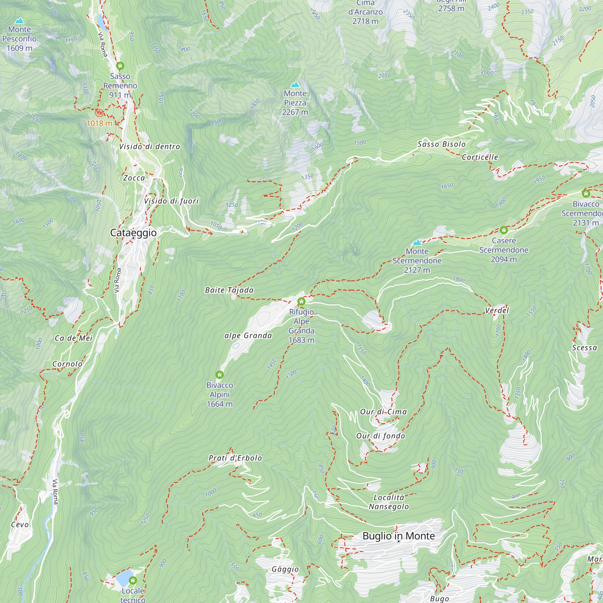 Rifugio Alpe Granda map