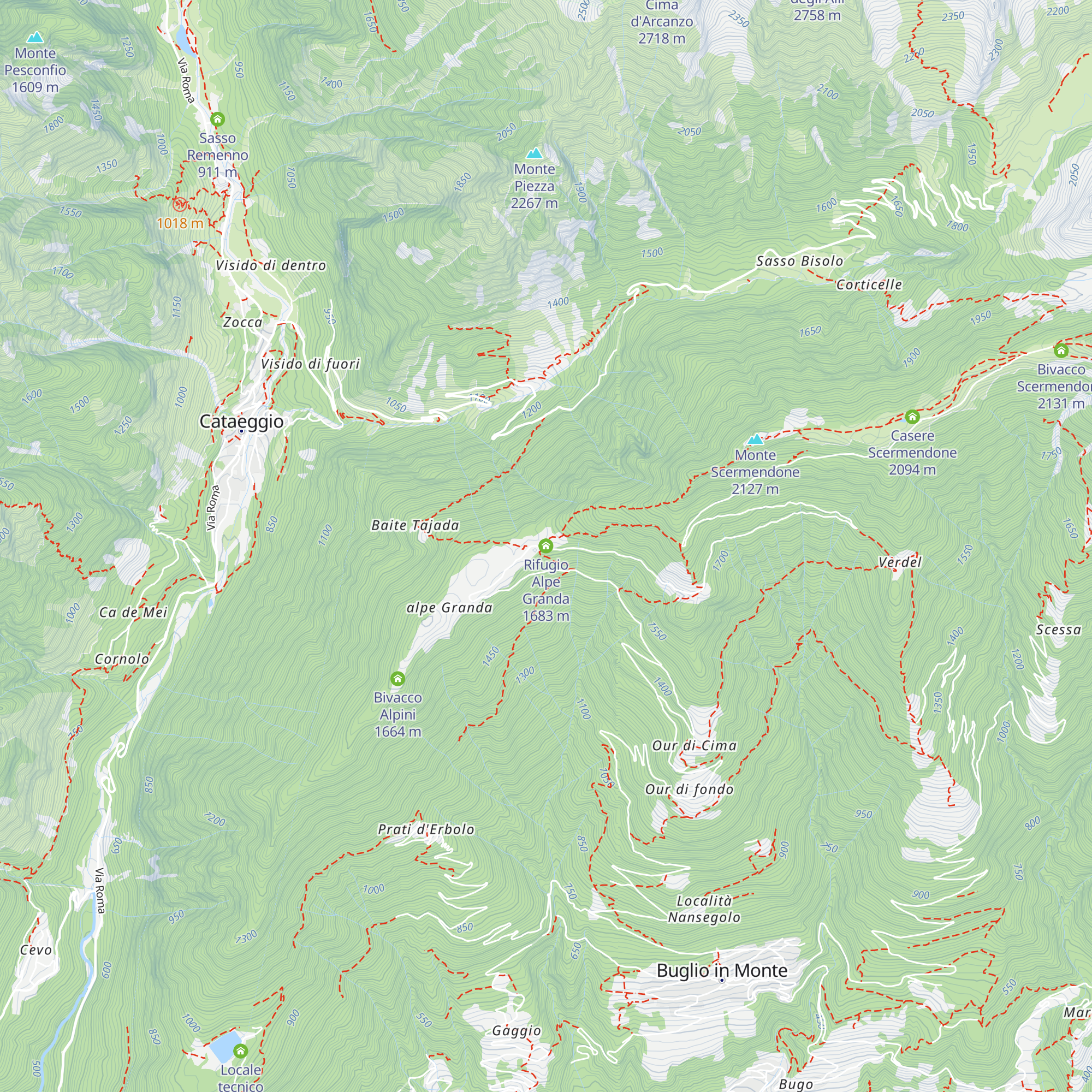 Rifugio Alpe Granda map