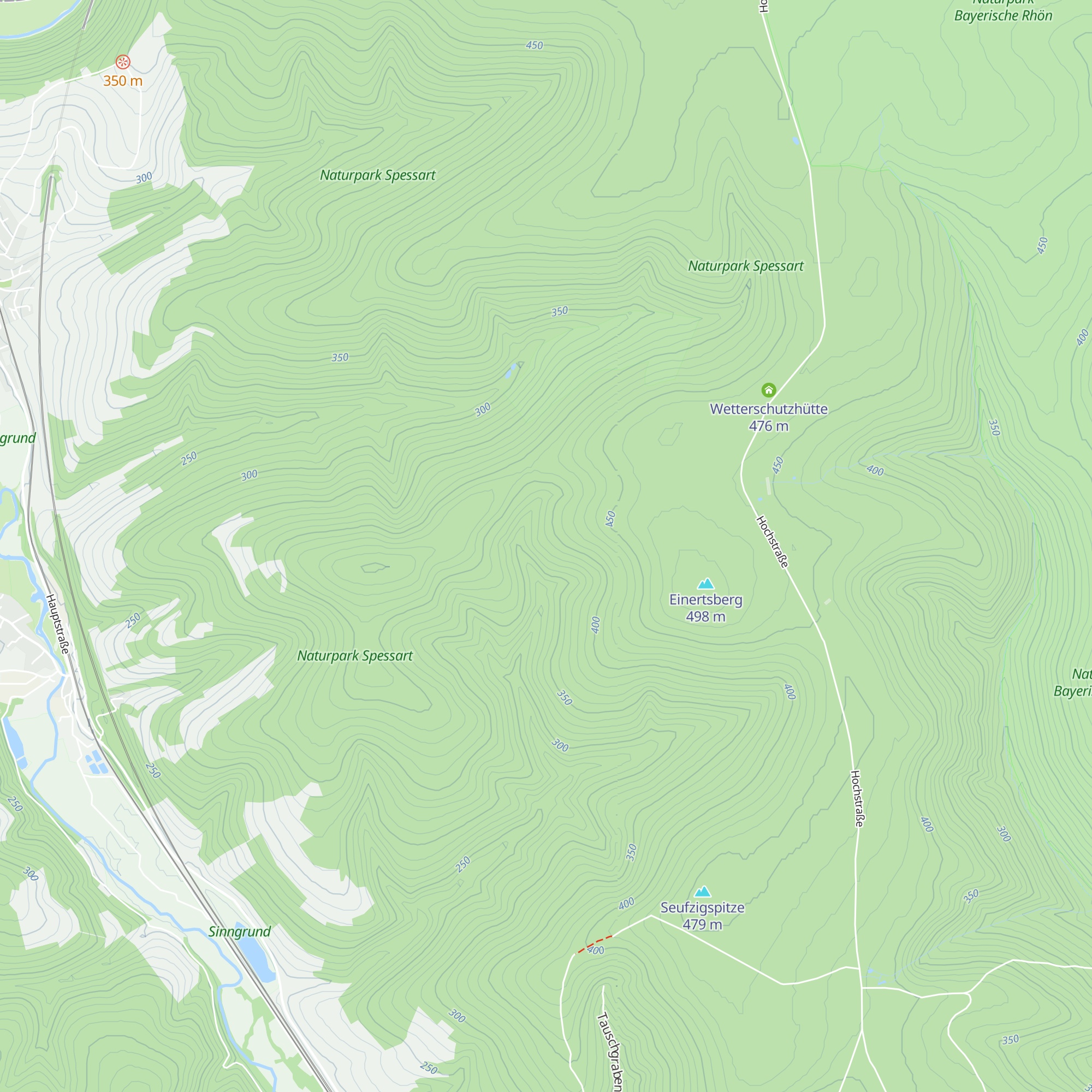 Trifthanghütte map