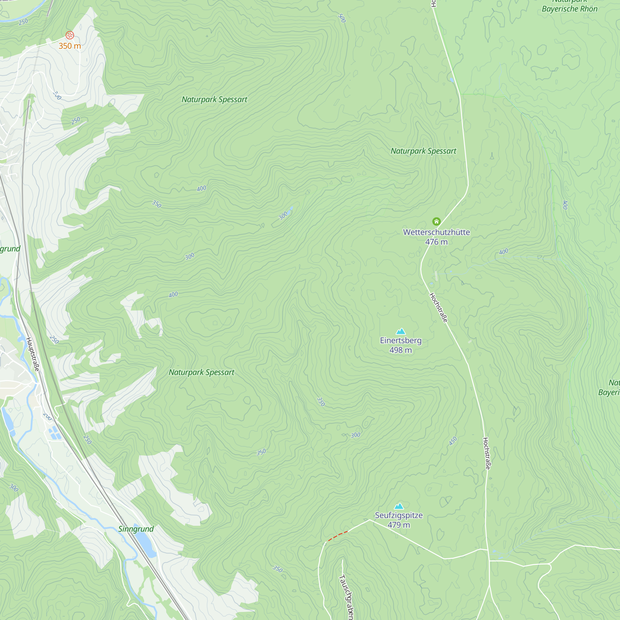 Trifthanghütte map