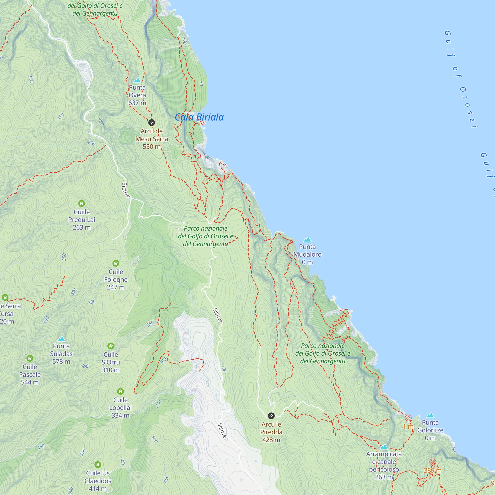 Coile Bruncu Urele map