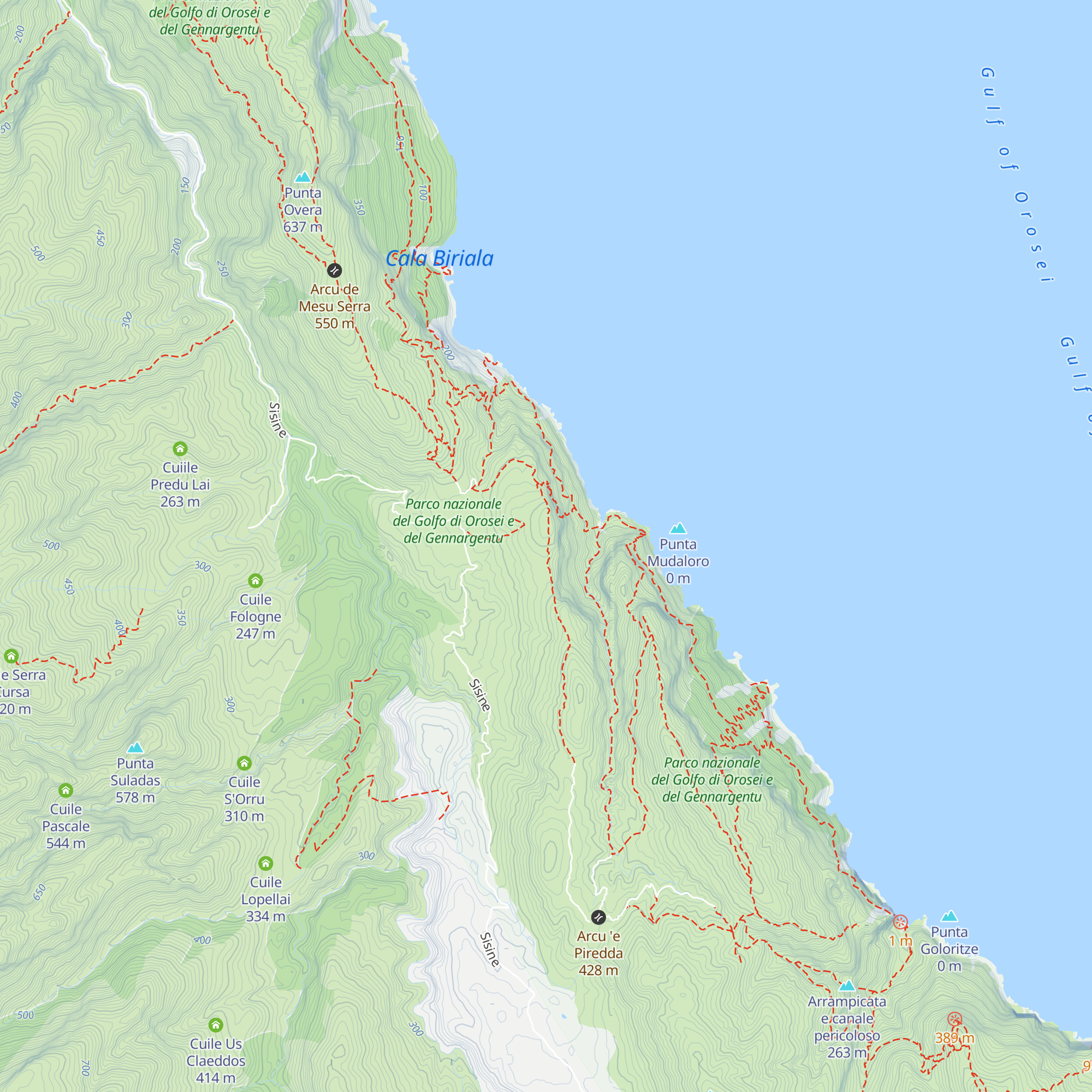 Coile Bruncu Urele map