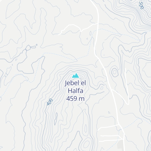 Map of Jebel el Halfa