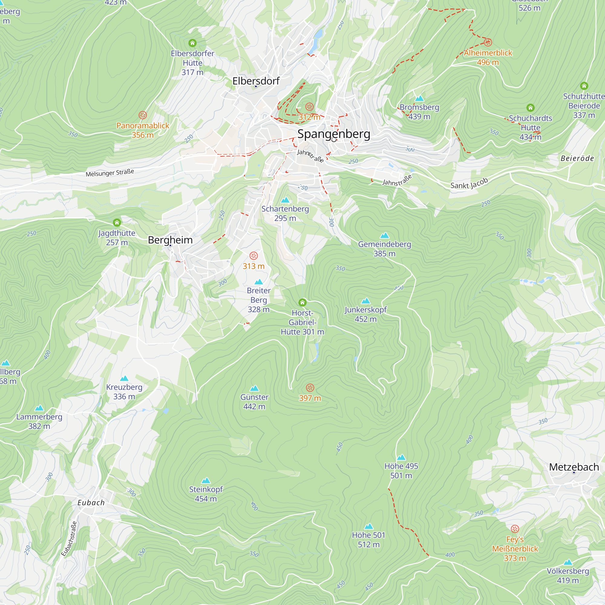 Horst-Gabriel-Hütte map
