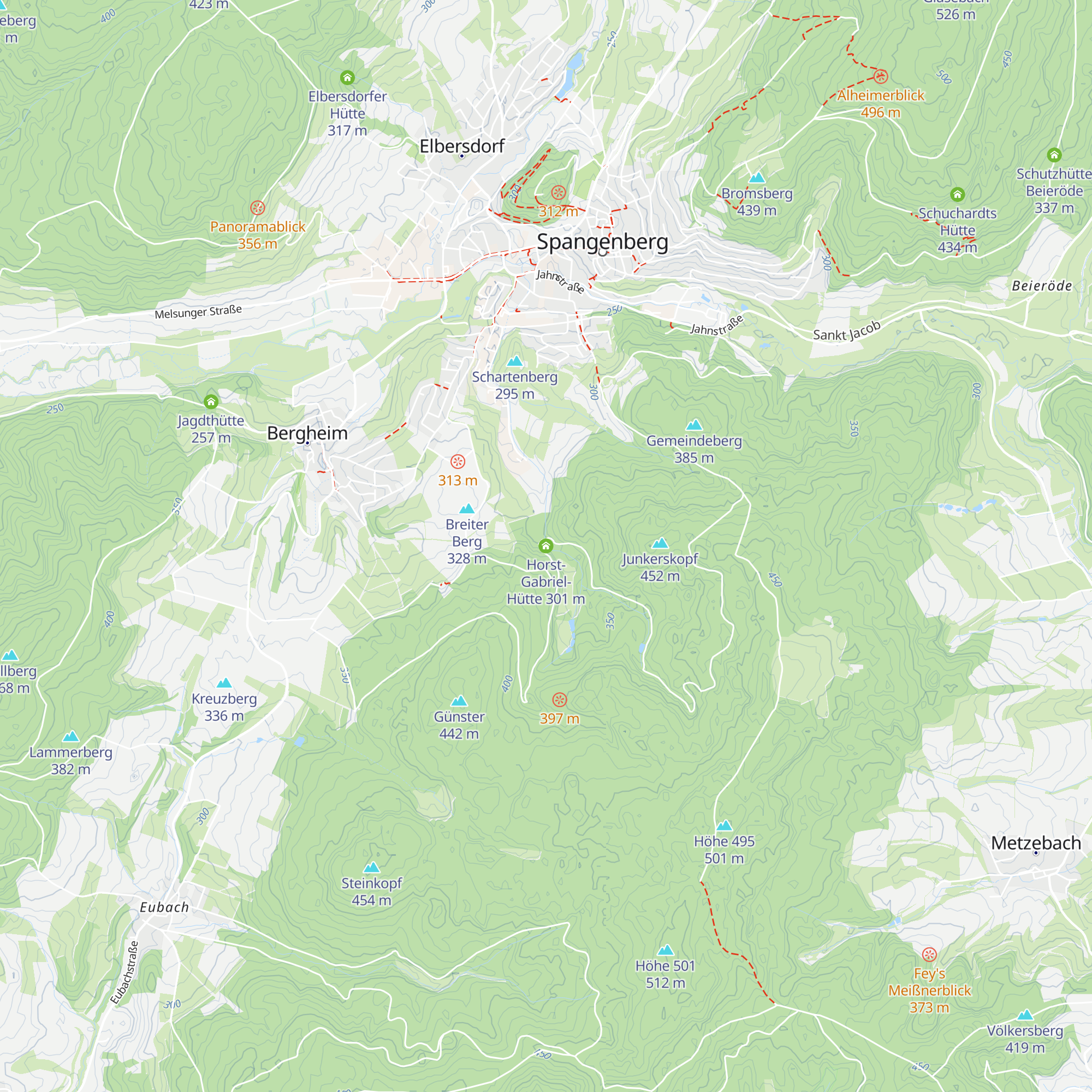 Horst-Gabriel-Hütte map