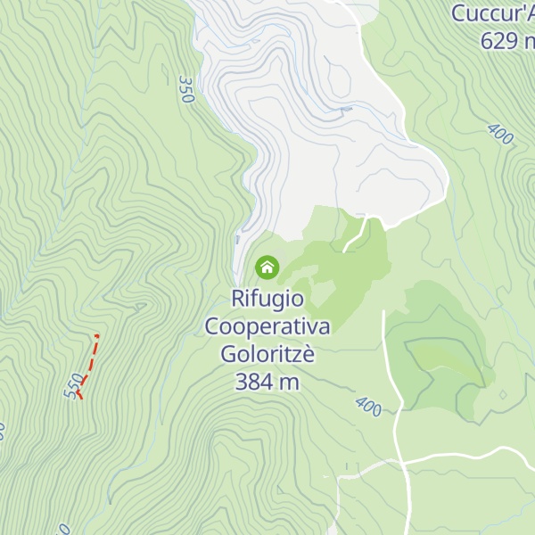 Map of Rifugio Cooperativa Goloritzè