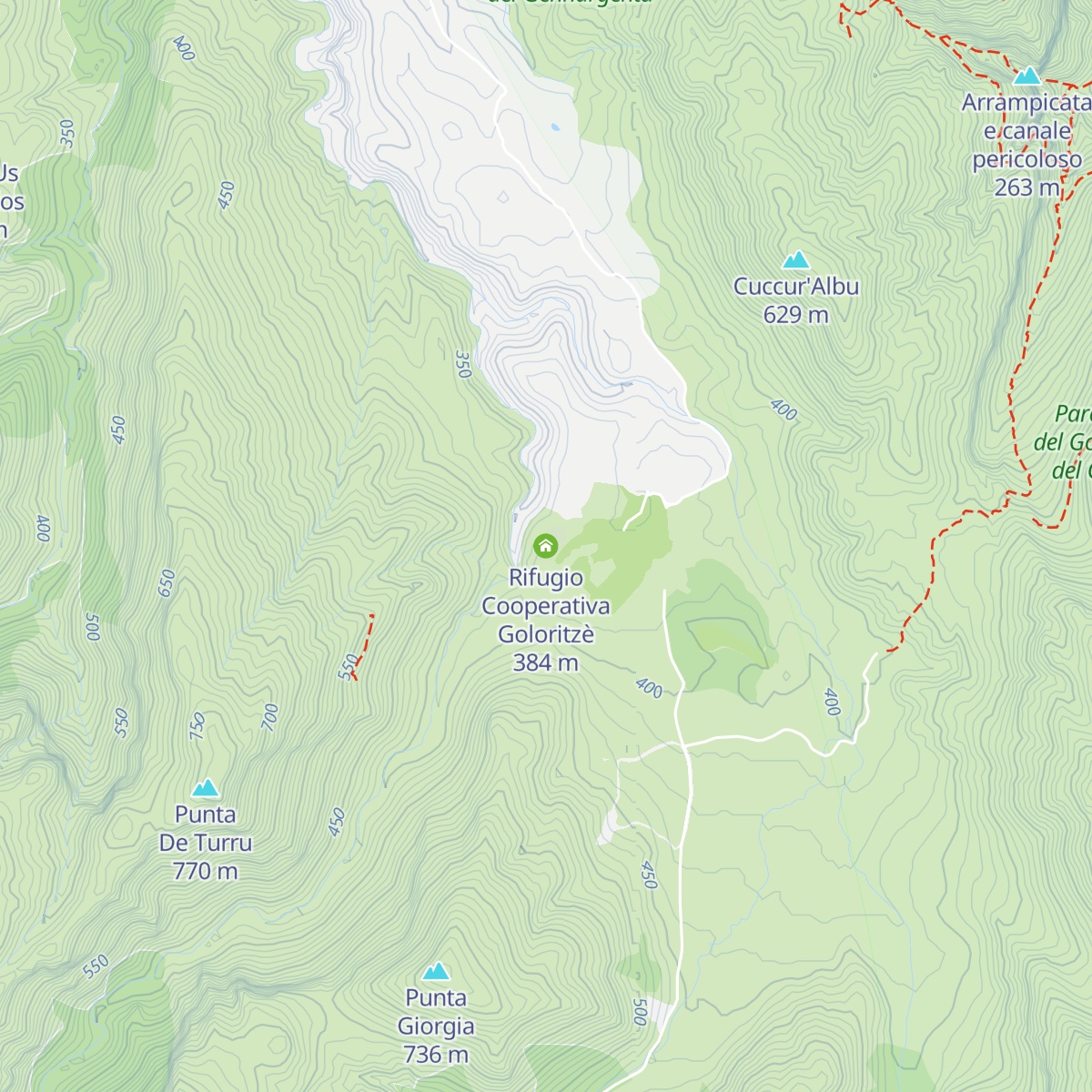 Rifugio Cooperativa Goloritzè map