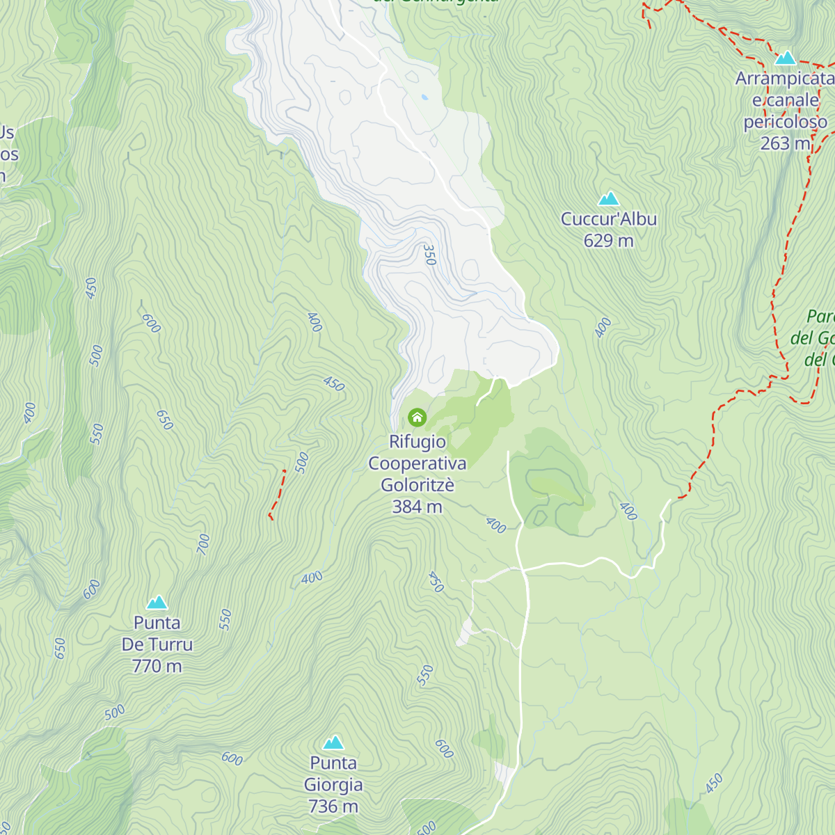Rifugio Cooperativa Goloritzè map