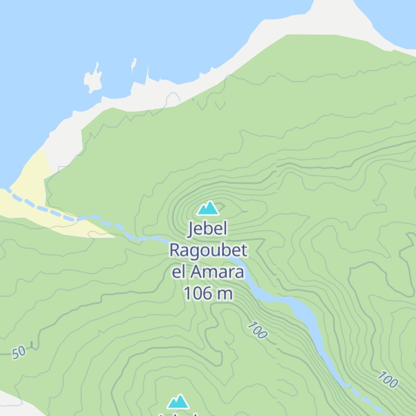 Map of Jebel Ragoubet el Amara