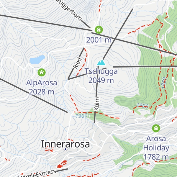 Map of Chalet Hennastall
