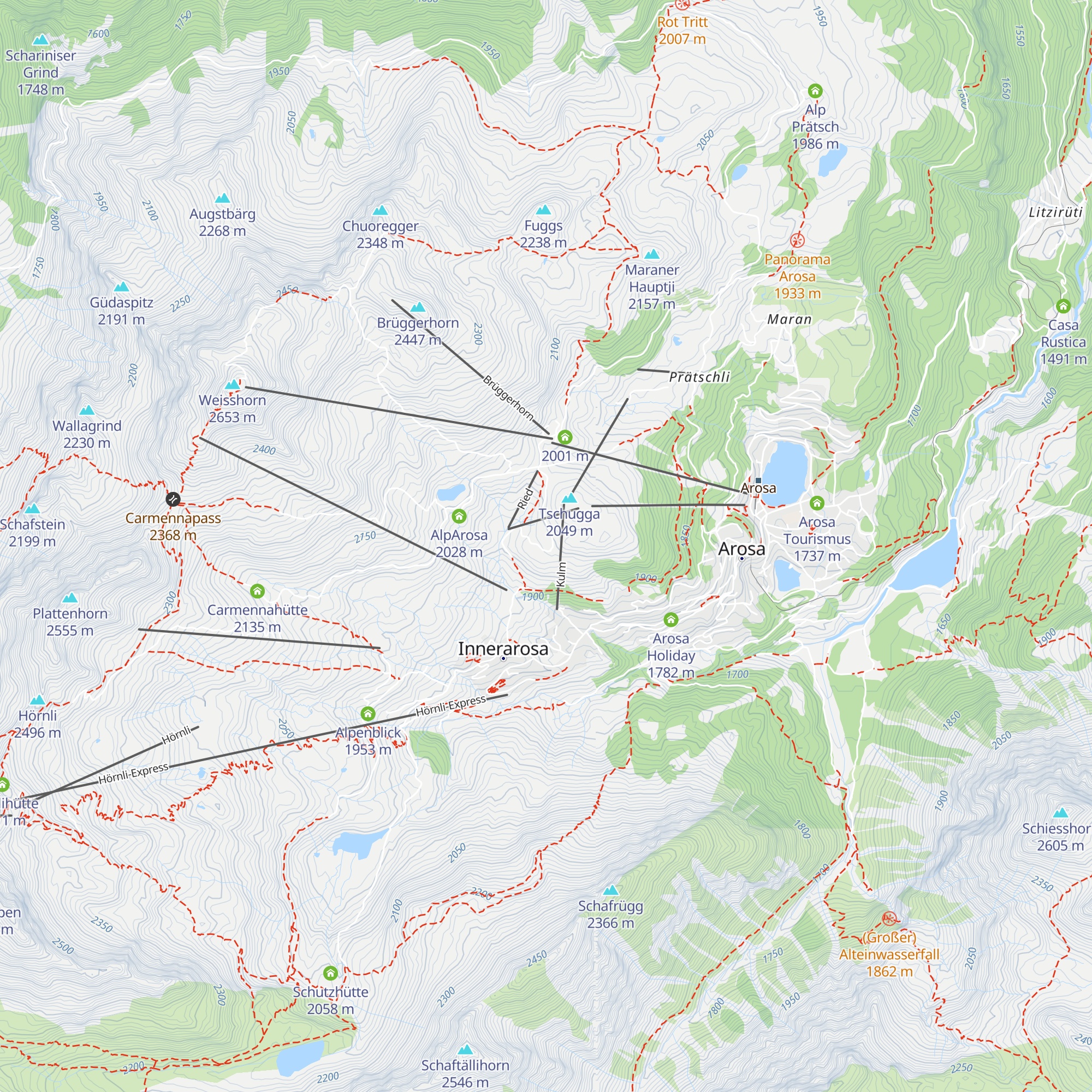 Chalet Hennastall map
