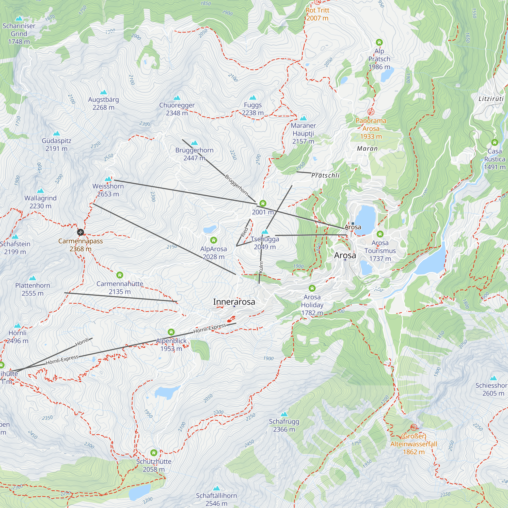 Chalet Hennastall map