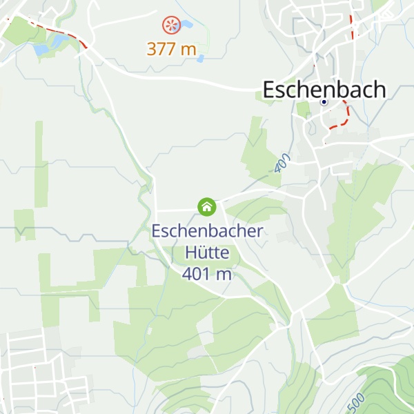 Map of Eschenbacher Hütte