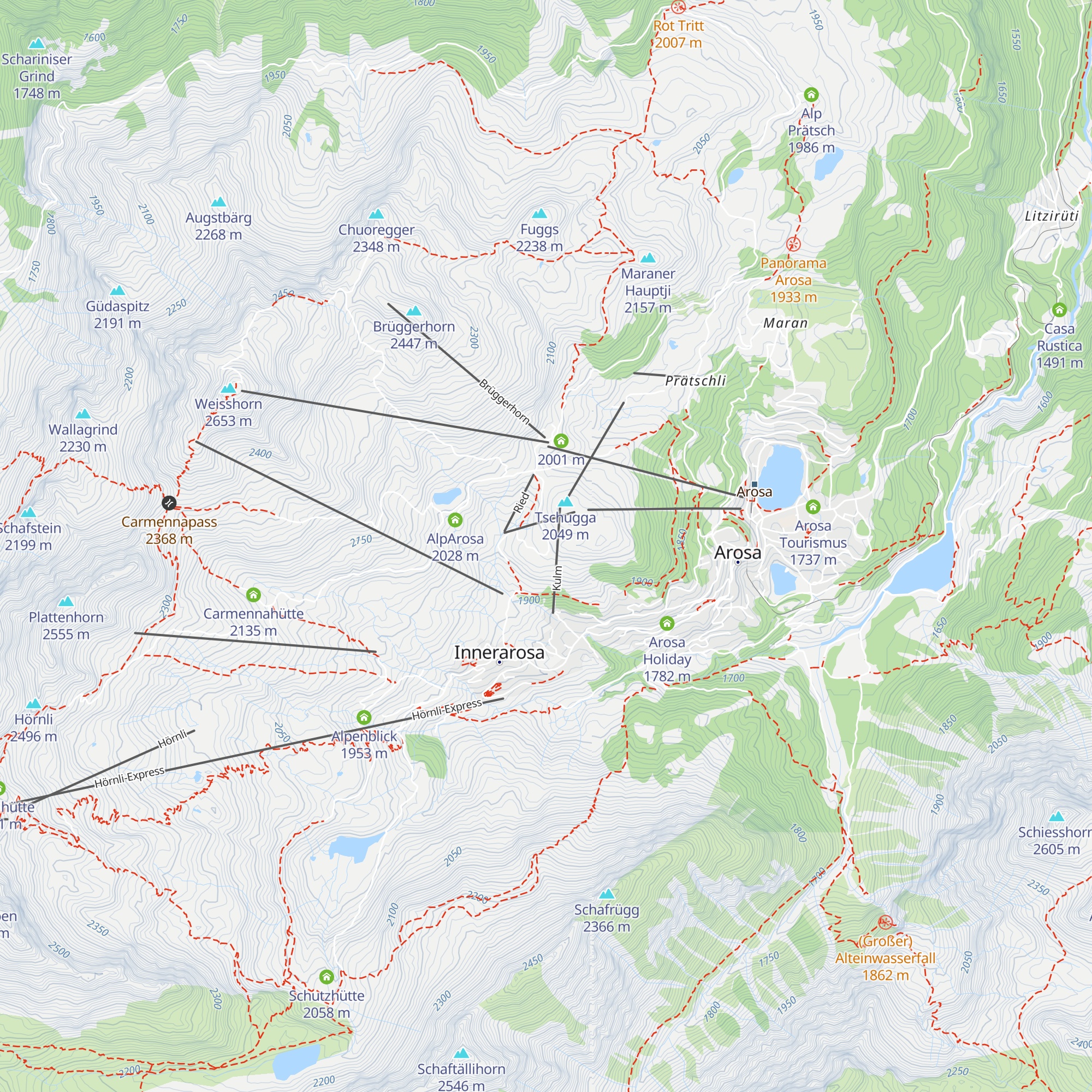 Tschuggenhütte map