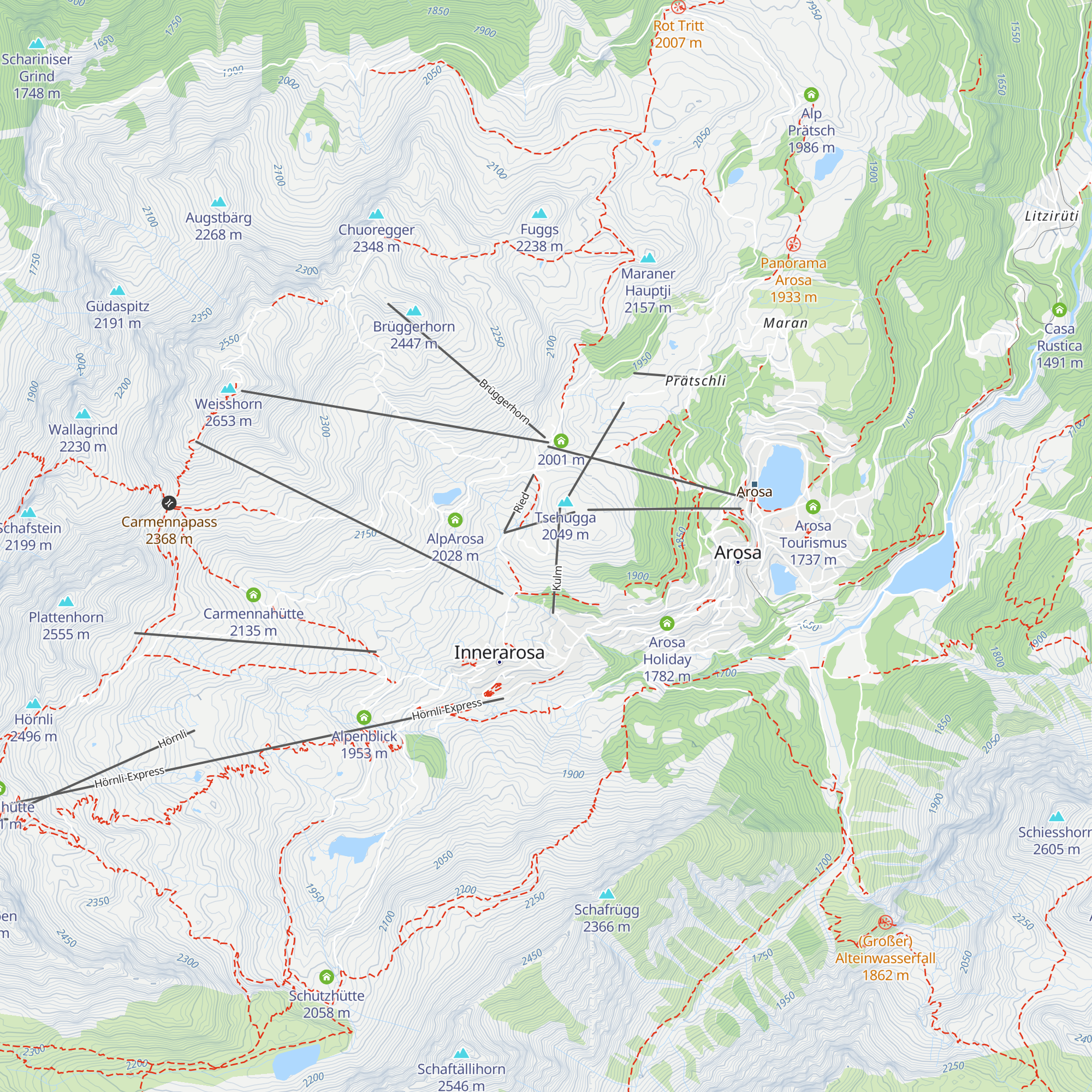 Tschuggenhütte map