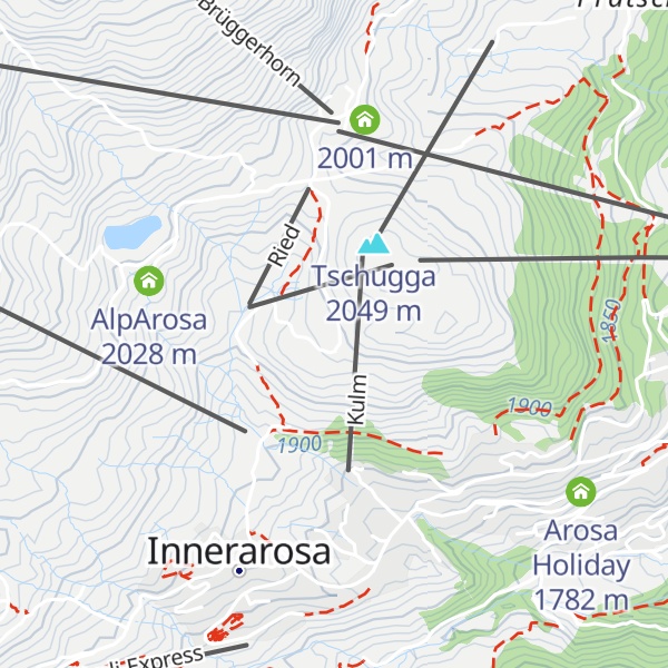 Map of Tschuggenhütte