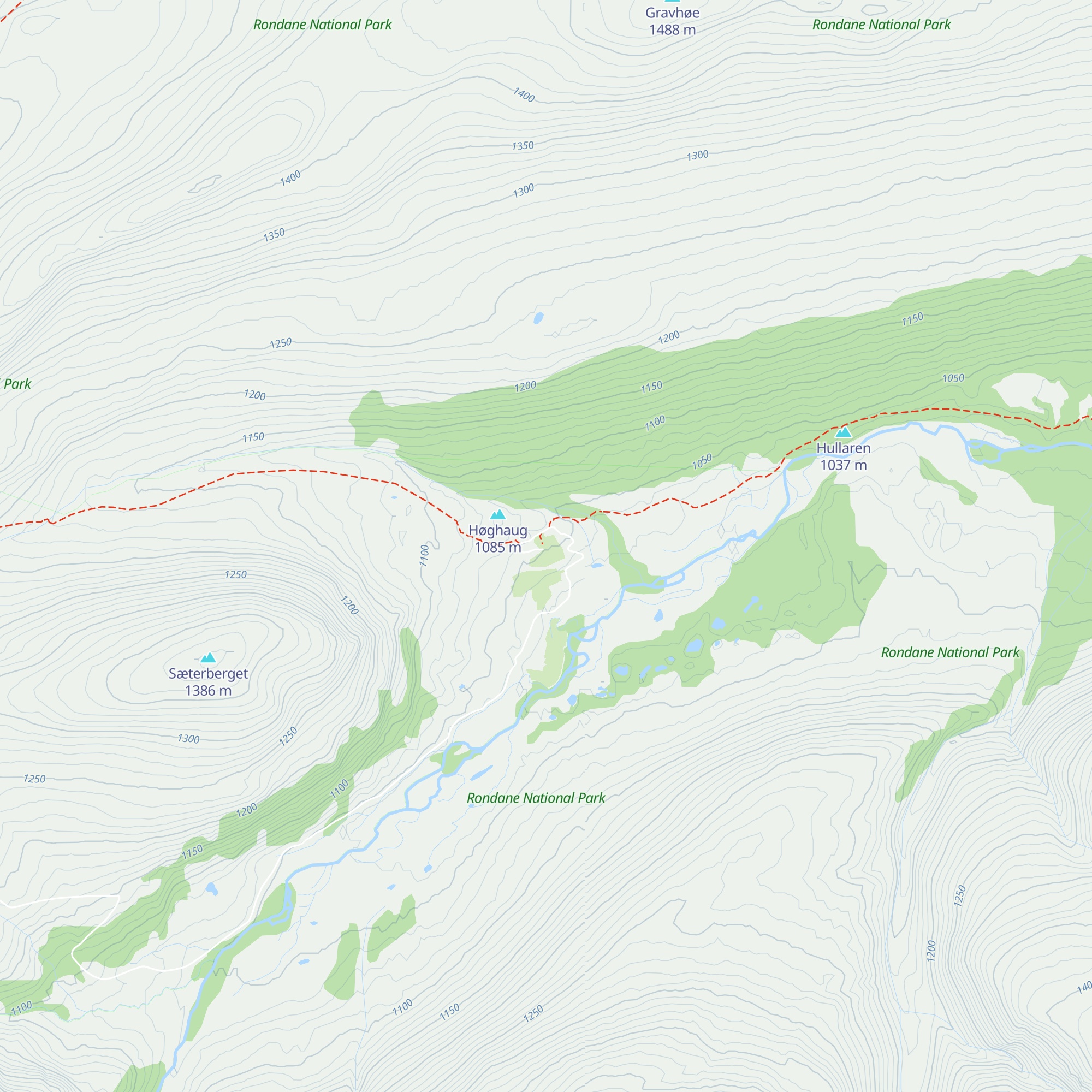 Haverdalseter Turisthytte map