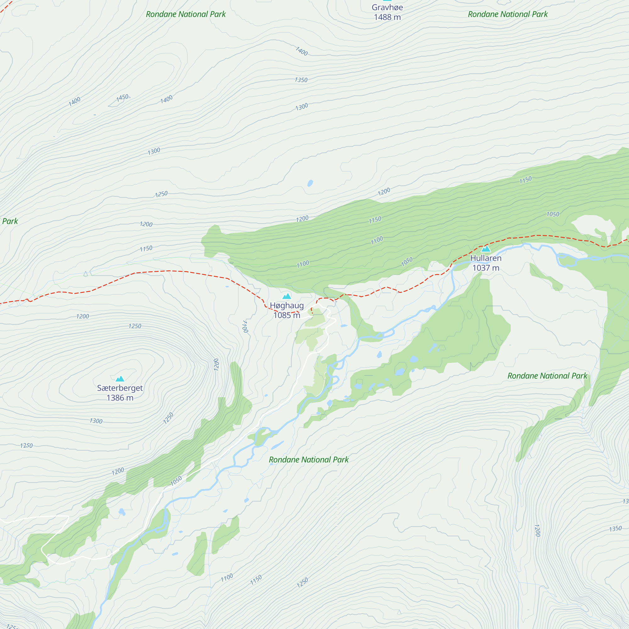 Haverdalseter Turisthytte map