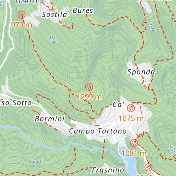 Map of Culmine di Campo Tartano