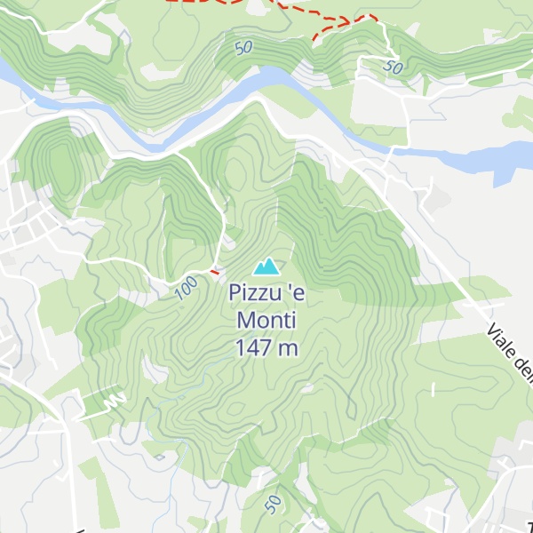 Map of Pizzu 'e Monti