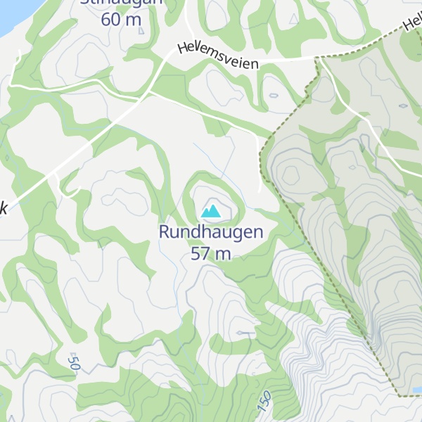 Map of Rundhaugen