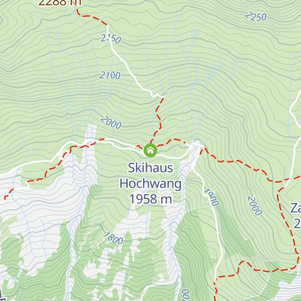 Map of Skihaus Hochwang