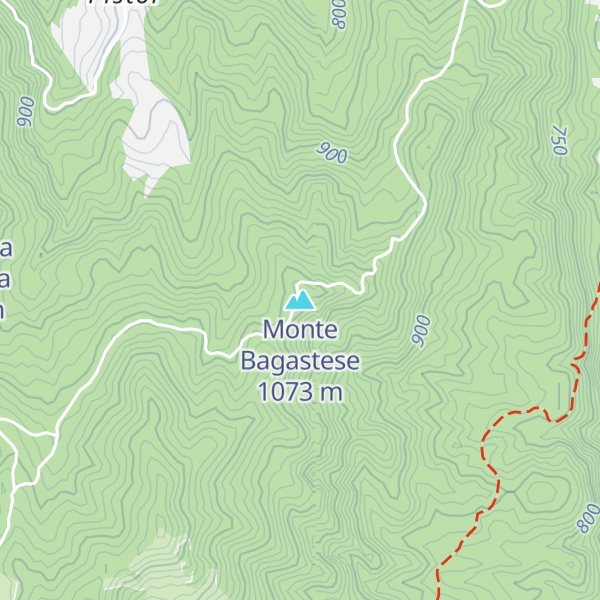 Map of Monte Bagastese