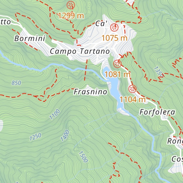 Map of Bivacco Frasnino